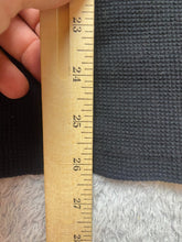 Load image into Gallery viewer, Armani Exchange Shirt Adult Small Black Waffle Knit Thermal Henley Eagle AX Mens