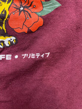 Load image into Gallery viewer, Primitive Shirt Youth Extra Large Maroon Skateboarding Island Tiger Skater Boys
