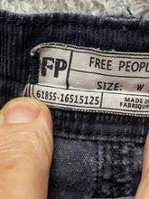 Load image into Gallery viewer, Free People Jeans Womens 31x27 Gray Straight Leg Spandex Stretch Corduroy Ladies