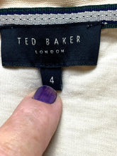 Load image into Gallery viewer, Ted Baker London Shirt Adult 4 Beige Stovie Kyle Lockalshs Naturecore Mens