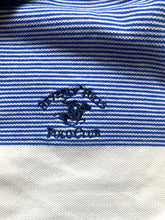 Load image into Gallery viewer, Beverly Hills Polo Club Shirt Adult Large Slim Fit Striped Embroidered Golf Mens
