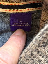 Load image into Gallery viewer, Alan Flusser Sweater Adult Large Shawl Collar Zipper Cable Knit Outerwear Mens