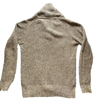 Load image into Gallery viewer, Alan Flusser Sweater Adult Large Shawl Collar Zipper Cable Knit Outerwear Mens