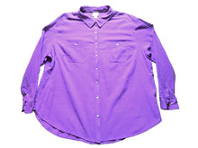 Load image into Gallery viewer, Stylus Shirt Womens 3X Button Up Collared Long Sleeve Blouse Pocket Ladies