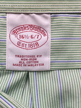 Load image into Gallery viewer, Brooks Brothers 1818 Shirt Adult 16.5 6/7 2XL Traditional Fit Non Iron Dress Men