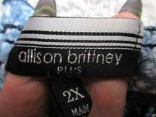 Load image into Gallery viewer, Allison Brittney Shirt Womens 2X Geometric Paisley Sleeveless Tank Flowy Blouse