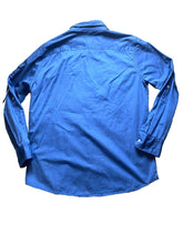 Load image into Gallery viewer, Sean John Shirt Adult Extra Large Blue Utility Flap Pockets Tailored Cargo Mens