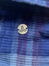 Load image into Gallery viewer, Prana Shirt Womens Small Blue Plaid Fillary Oversized Organic Cotton Ladies