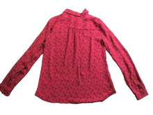 Load image into Gallery viewer, Ann Taylor LOFT Shirt Womens Small Button Up Collared Blouse AOP Butterfly Lady