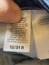 Load image into Gallery viewer, Lucky Brand Jeans Womens 12/31 (34x27) Blue Regular Fit Whiskered Tapered Denim