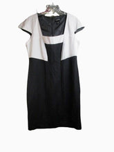 Load image into Gallery viewer, Ashley Stewart Dress Womens 16 Extra Large Colorblock Sheath Linen Rayon Ladies