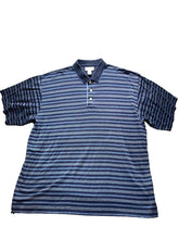 Load image into Gallery viewer, Cutter & Buck Shirt Adult Extra Large Tall Preppy Casual Striped Golf Polo Mens