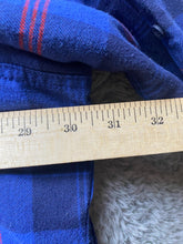 Load image into Gallery viewer, Duluth Trading Co Shirt Womens 4XL Blue Red Flannel Button Up Pocket Plus Ladies