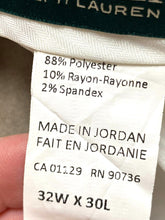 Load image into Gallery viewer, Lauren Ralph Lauren Pants Adult 32x30 Tan Rayon Spandex Casual Trouser Dress Men