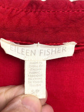 Load image into Gallery viewer, Eileen Fisher Dress Womens Small Red Viscose Spandex Pockets Ladies