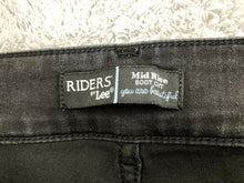 Load image into Gallery viewer, Lee Jeans Womens 38x31 Riders Mid Rise Bootcut 5 Pocket Dark Wash Denim Ladies