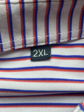 Load image into Gallery viewer, Turtleson Shirt Adult 2XL XXL OAKS 12 Embroidered Striped Spandex Golf Polo Mens