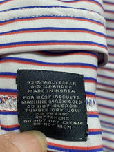 Load image into Gallery viewer, Turtleson Shirt Adult 2XL XXL OAKS 12 Embroidered Striped Spandex Golf Polo Mens