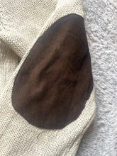 Load image into Gallery viewer, Chaps Sweater Adult Medium Button Mock Neck Elbow Pad Cable Knit Outerwear Mens