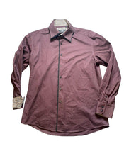 Load image into Gallery viewer, Francesco Smalto Shirt Adult 3XL XXXL Brown Flip Cuffs Contrast Casual Dress Men
