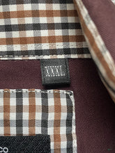 Load image into Gallery viewer, Francesco Smalto Shirt Adult 3XL XXXL Brown Flip Cuffs Contrast Casual Dress Men