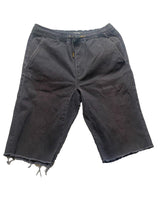 Load image into Gallery viewer, Carbon Shorts Womens Medium Freedom Flex Flat Front Cut Off Hem Drawstring Lady