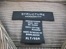 Load image into Gallery viewer, Structure Shirt Adult Extra Large Tall Modern Fit Button Up Long Sleeve Camp Men