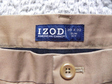 Load image into Gallery viewer, IZOD Pants Adult 30x32 Slim Fit American Chino Straight Casual Trouser Mens
