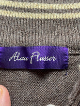 Load image into Gallery viewer, Alan Flusser Sweater Adult Large Mock Neck 1/4 Zip Pullover Knit Outerwear Mens