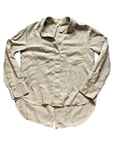 Load image into Gallery viewer, Anthropologie Cloth & Stone Shirt Womens Medium Button Up Hi Low Lyocell Blouse