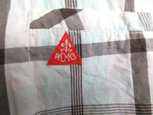 Load image into Gallery viewer, Akademiks Shirt Adult 4XL Button Up Plaid AKDMKS Pocket Blue White Gray Mens