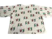 Load image into Gallery viewer, Mickey & Minnie Mouse Sweater Womens Extra Large White AOP Skating Disney Ladies
