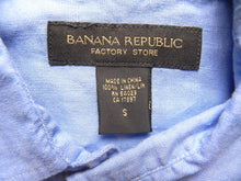 Load image into Gallery viewer, Banana Republic Shirt Adult Small Factory Linen Button Up Short Sleeve Mens