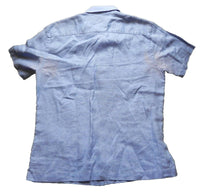 Load image into Gallery viewer, Banana Republic Shirt Adult Small Factory Linen Button Up Short Sleeve Mens