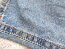 Load image into Gallery viewer, ARIAT Jeans Adult 38x32 Blue Denim Straight Leg Destroyed Thrash Rugged Mens