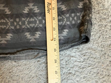 Load image into Gallery viewer, Bixby Nomad Shirt Adult Medium Gray Aztec Pocket Button Up Casual Slim Fit Mens