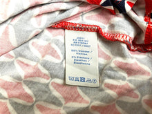 Load image into Gallery viewer, Boden Shirt Women 6 Red Navy Geometric Elodie Jersey Wrap Blouse Stretch Viscose