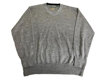 Load image into Gallery viewer, Orvis Sweater Adult Large Gray V-Neck Merino Wool Outerwear Pullover Cozy Mens