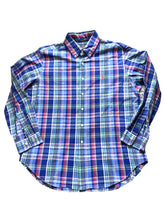 Load image into Gallery viewer, Ralph Lauren Shirt Adult Large Button Up Plaid Classic Fit Red Pony Casual Mens