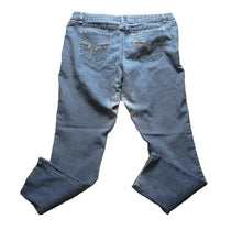 Load image into Gallery viewer, D. Jeans Womens 16 (36x29) Medium Wash Rhinestone Pockets Spandex Denim Ladies