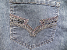 Load image into Gallery viewer, D. Jeans Womens 16 (36x29) Medium Wash Rhinestone Pockets Spandex Denim Ladies