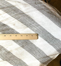 Load image into Gallery viewer, Lulu's Skirt Womens Small Gray White Wrap Maxi Linen Rayon Tie Striped Ladies