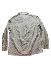 Load image into Gallery viewer, Duluth Trading Co Shirt Adult Medium Navy Gray Wrinkle Fighter Untucked Mens