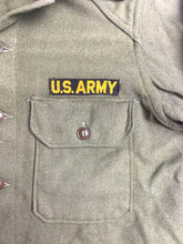 Load image into Gallery viewer, US Army Shirt Adult Medium Green Field Utility Uniform Military War Era Mens