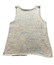 Load image into Gallery viewer, J Jill Shirt Womens Large Pastel Rainbow Tank Nylon Acrylic Linen V-Neck Ladies