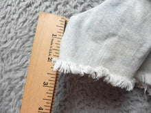 Load image into Gallery viewer, American Eagle Shorts Womens 4 30 Waist Destroyed Cheeky Denim Light Wash Ladies