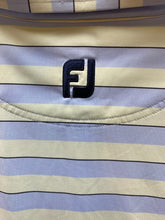 Load image into Gallery viewer, FJ FootJoy Shirt Adult Large Blue Spandex Methodist Embroidery Golf Polo Mens