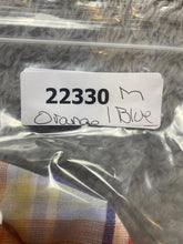 Load image into Gallery viewer, Alan Flusser Shirt Adult Large Orange Blue Plaid Button Up Linen Casual Mens