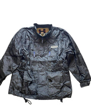 Load image into Gallery viewer, Harlem Gear America Jacket Adult Large Black Zip Up Nylon Mesh Windbreaker Mens