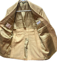 Load image into Gallery viewer, Bespoke Sport Coat Mens 40 Butterscotch Single Breasted Camel Hair Suit Blazer